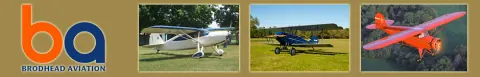 Brodhead Aviation banner with two aircraft