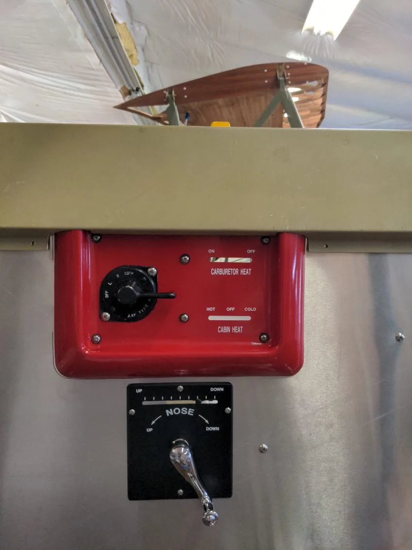Red instrument panel component