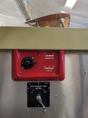 Red instrument panel component